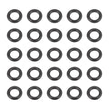 HARFINGTON 50pcs Nitrile Rubber O-Rings 7.5mm OD 4.5mm ID 1.5mm Width Metric Buna-N NBR Sealing Gasket Plumbing Sealing Repair O Rings for Car Auto Vehicle Repair Faucet Air Gas