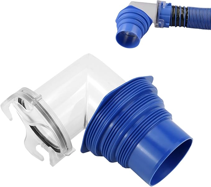 Rv Sewer Hose Fittings, Clear Sewer Waste Elbow, Trailer Waste Pipe Connector with Sturdy Material, Rv Trailer Truck Motorhome Accessory for Camping Travel Drain, Outdoor Tailgating Caravan Use