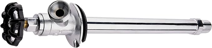 EFIELD 6-inch Frost Free Sillcock 1/2 inch Mip X 3/4 inch Hose Bibb, Chrome Plated Brass Body, 6 Inch Length,(SILLCOCK012)