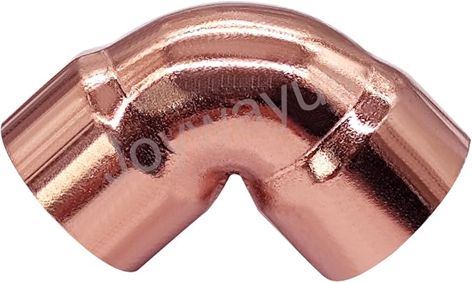 Joywayus 10PCS 3/8" Copper 90 Degree Elbow Coupling Sweat Solder Pipe Fitting Pressure Plumbing Solder Connection