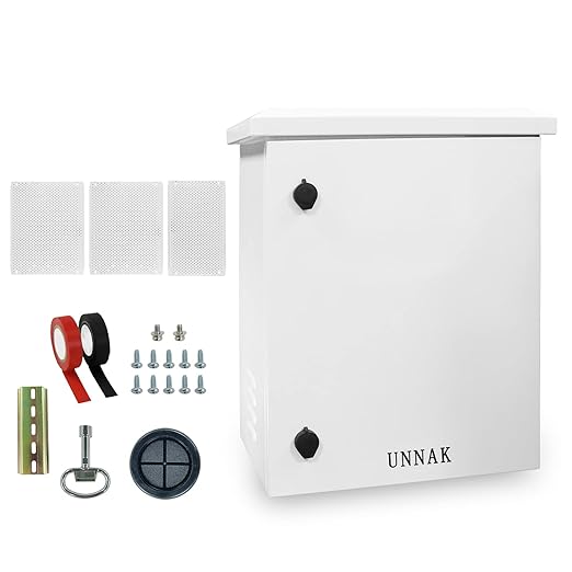 outdoor nema enclosure electrical box - 23.6x19.7x11.8" outdoor weatherproof network enclosure exterior box ventilated enclosure hinged outdoor galvanized electrical Ventilation Design(600*500*300mm)
