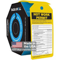 AccuformNMC 100 Inspection and Status Record Tags by-The-Roll, Hot Work Permit, US Made OSHA Compliant Tags, Waterproof PF-Cardstock, Resists Tears, 6.25"x3", TAR706