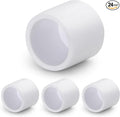 SCH40 PVC Cap 1/2 Inch - Fit Standard 1/2" SCH40 PVC Pipes (OD Approx. 0.84"), Zernmiarder Furniture Grade Pipe Caps, White Pipe Cover Fittings for Plumbing, DIY, Garden & Furniture - 24 Pcs