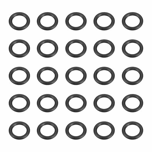 HARFINGTON 50pcs Nitrile Rubber O-Rings 12mm OD 8mm ID 2mm Width Metric Buna-N NBR Sealing Gasket Plumbing Sealing Repair O Rings for Car Auto Vehicle Repair Faucet Air Gas