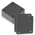 Rocaris 8 Pcs 3 × 3 ×3/16 Inch A36 Steel Plate Hot Rolled, Steel Base with 4 Holes Metal Square for Construction Boards, Structure Support, Weldable Square and Industrial Use