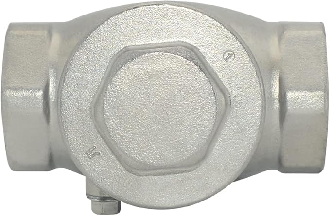 VARMHUS Stainless Steel SS316 Swing Check Valve,NPT Female x Female Thread,WOG 200 PSI PN16 CF8M (1-1/4")