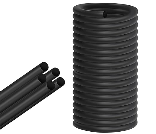 ToLanbbt Backer Rod EPDM Rubber 1/4" Diameter x 20' Length Caulk Saver Door Window Weather Stripping Seal for Concrete Filling Joints and Gaps (Black)
