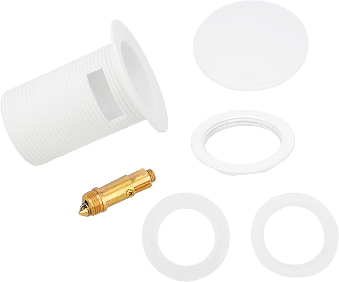 Pop-up Freestanding Bathtub Drain Stopper, Suitable and Compatible with Freestanding Bathtub Drain Rough-in Kit (White)