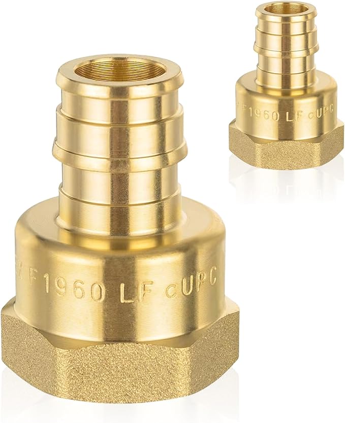 HeSun 30-Pack PEX-A FNPT Adapter Fitting, 1/2" NPT Female x 1/2" PEX-A Expansion Adapter, ASTM F1960