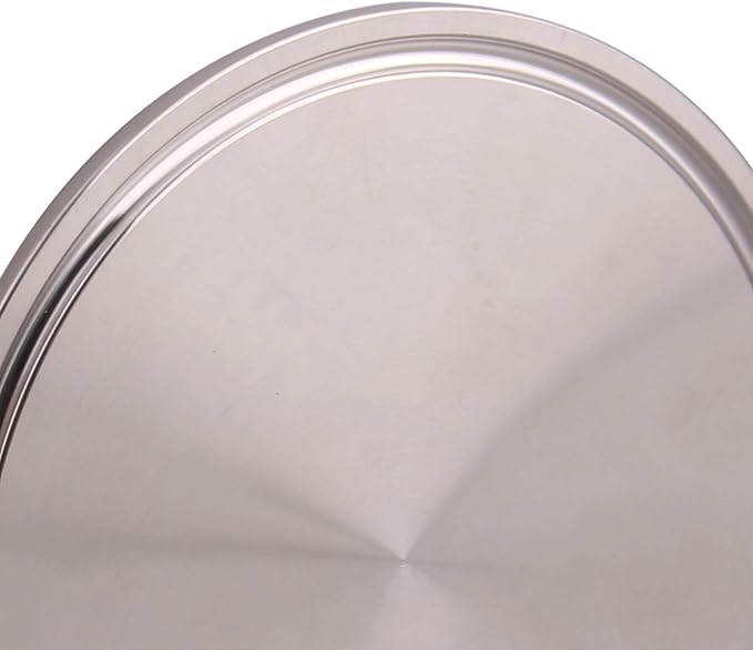 DERNORD Stainless Steel 304 Sanitary Fitting Clamp End Cap fits Tri-Clamp Ferrule Flange (3.5" (89mm) Tube OD)
