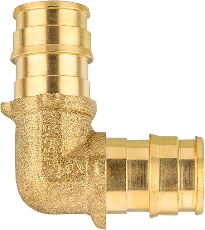 100-Pack HeSun Pex-A Fitting, 1/2 Inch Pex- A Expansion Elbow(90-Degree), Expansion Fitting 1/2" x 1/2" Elbow,ASTM F1960(PEX1960033-100)
