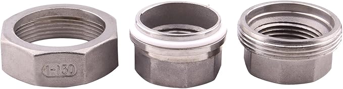 Cast Pipe Fittings Union - 1" NPT Female Fitting Stainless Steel 304, Class 150