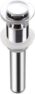 Bathroom Sink Drain,Drain Stopper Bathroom Sink Without Overflow,Pop Up Drain Strainer,Stainless Steel Chrome