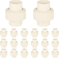 (20 Pack) EFIELD 3/4" Inch CPVC Slip Union, CTS x CTS Union Solvent Connection Fittings,(CPVC031-20PCS)