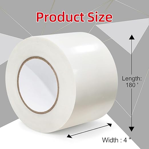 Vapor Barrier Tape 2 Rolls - 4 inch x 180' Roll 8 Mil, Heavy Duty Waterproof, Polyethylene Repair Tape, Vapor Barrier Seam Tape for Industrial, Crawl Space, Roofs & Barrier