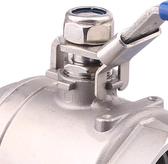 DERNORD Stainless Steel 304 Ball Valve, Full Port Heavy Duty for WOG with Locking Device (2" NPT)