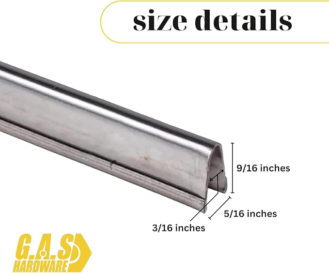 Sliding Door Repair Track Cover Repair Worn Damaged Sliding Glass Door Repair Horizontal Sliding Window Tracks Stainless Steel | Track Replacement for Patio Glass Door Repair (2 Feet)