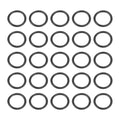HARFINGTON 50pcs Nitrile Rubber O-Rings 8.5mm OD 6.5mm ID 1mm Width Metric Buna-N NBR Sealing Gasket Plumbing Sealing Repair O Rings for Car Auto Vehicle Repair Faucet Air Gas