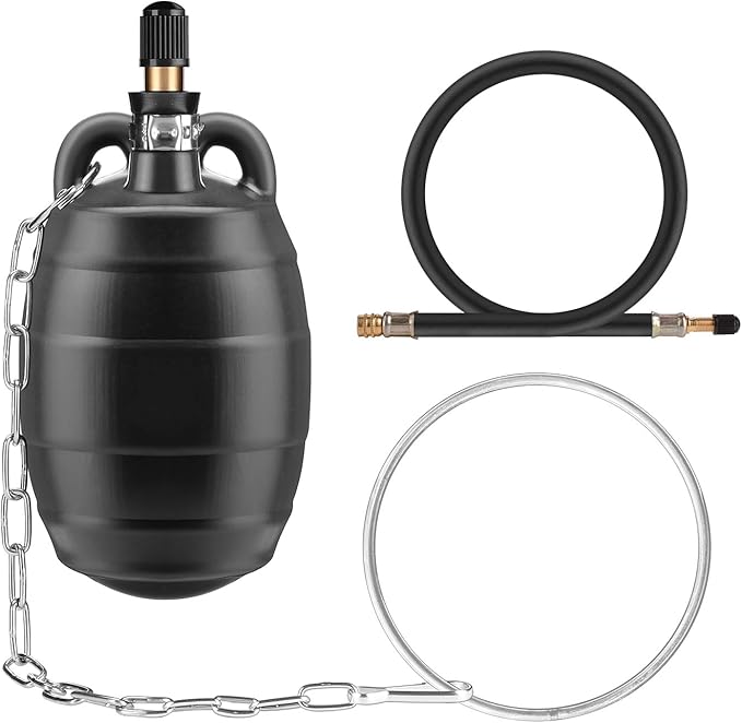Inflatable Pipe Test Plug, with 19.7 or 39.37 Inch Quick-Install Extension Hose, Rubber Plumbing Balloon,2 Inch, 3 Inch or 4 Inch (2 inch)