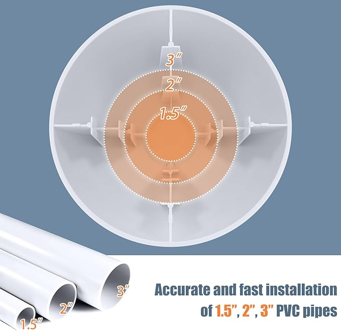 PVC Flue Pipe Roof Vent Cap for 1-1/2" 2" 3" Pipe