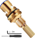 Brass 1-001 Replacement Parts Widespread Cartridge Cold Side,Compatible With Brass 1001 Ceramic Cold Cartridge,Brass Construction