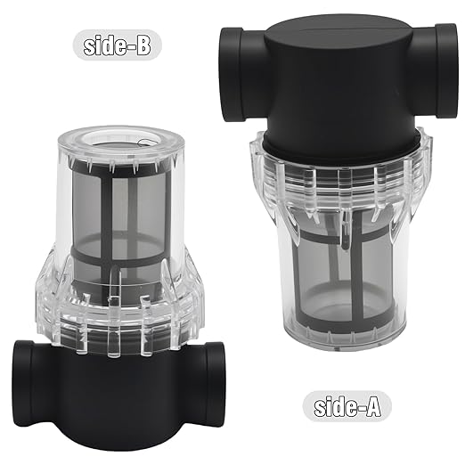 MDEOOSKY 3/4" Female NPT in-Line Strainer, 100-mesh Pre-Piped Filter, Suitable for Garden Hoses, Car Washing, and Small Aquaculture Water Purifiers