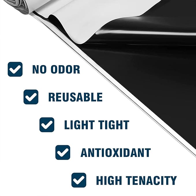 Crawl Space Vapor Barrier, 10 Mil Vapor Barrier, 10'x15', Plastic Drop Cloth Covering for Crawlspace Encapsulation, Thick Plastic Sheeting, Black and White Panda Film