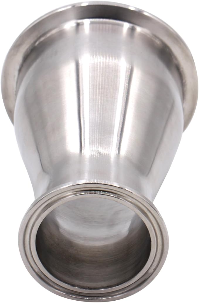 DERNORD Sanitary Fitting Reducer Fitting SUS304 Tri Clamp Ferrule Style 3" Tube OD to 2" Tube OD