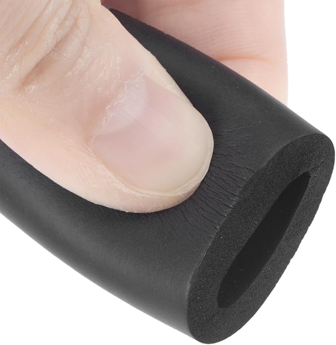 uxcell Foam Tubing for Handle Grip Support, Pipe Insulation Outside Pipe Lagging, 13mm(1/2") ID 23mm OD 1m Black