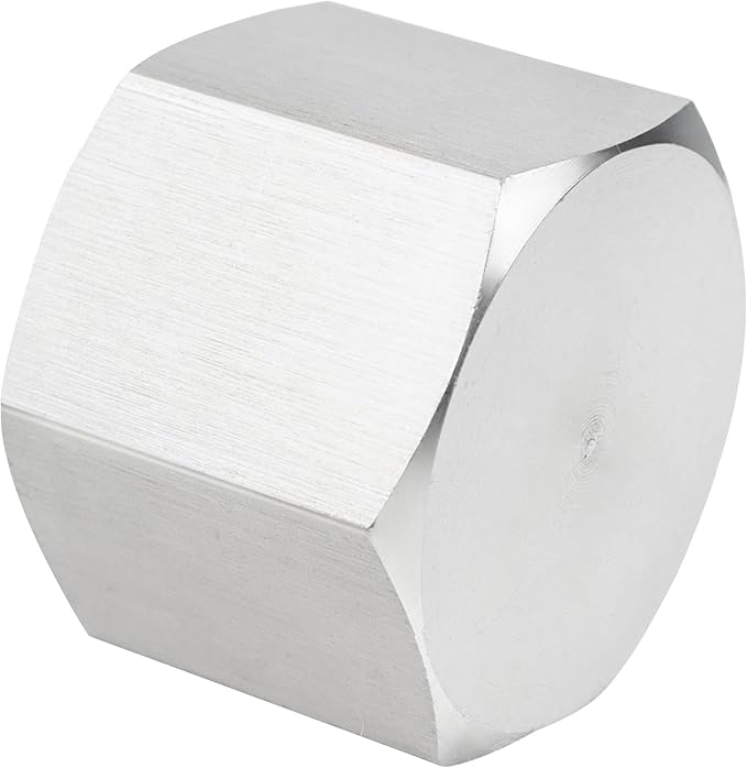 Stainless Steel 304 Hex End Cap 1" NPT Female Pipe Fitting 2pcs