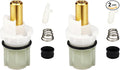 2 pcs RP25513 Faucet Stem Replacement for Delta 2 handle Faucet Repair Kit with RP24096 cartridge RP4993 Spring and Seat RP24097 Turn stop1/4