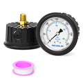 MEANLIN MEASURE 0~300Psi Stainless Steel Liquid Filled Pressure Gauge 1/4" NPT 2.5" FACE DIAL with Rubber Protective Sleeve, Center Back Mount