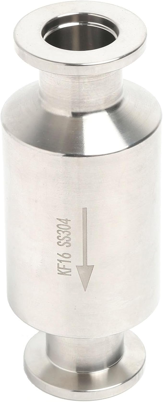 QiiMii KF-16 Vacuum Pump Check Valve, Stainless Steel 304, Non-Return One Way for Vacuum Pump(KF-16 Flange 30mm)