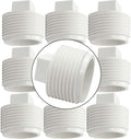YSIL 10 Pack 1-1/2" Sewer Cleanout Cap NPT Cleanout Plug Male Adapter Male Threaded Pipe End Cap for Drain Pipe
