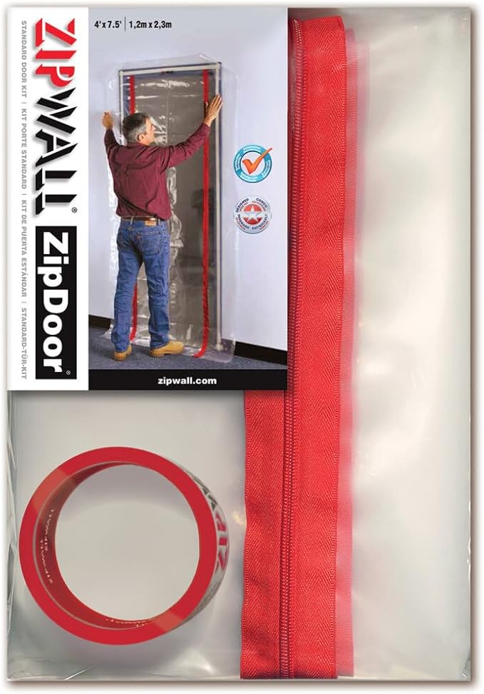 Zipwall ZDS-PK12 ZipDoor Standard Door Kit, 12-pack, 13 Count
