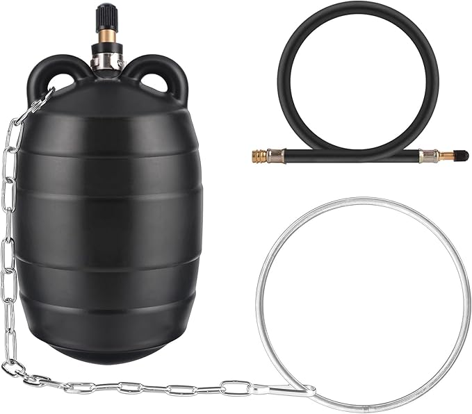 nflatable Pipe Test Plug, with 19.7 or 39.37 Inch Quick-Install Extension Hose and Anti-Fall Iron Ring, Rubber Plumbing Balloon 3 Inch, 4 Inch and 6 Inch (3 inch)