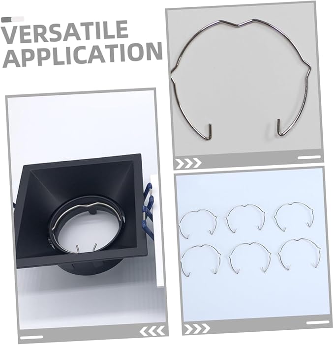 ARTIBETTER 10pcs Material Retaining Rings Lamp Fixing Clips for Light Bulb Fixing Drywall Repair