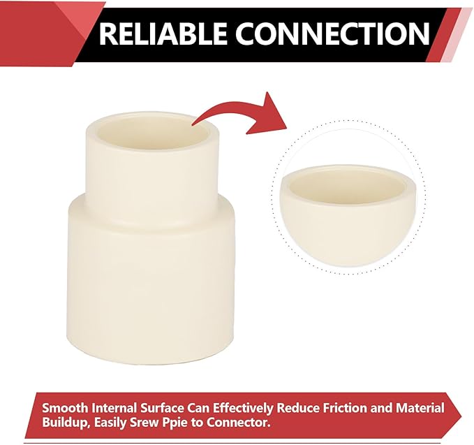 (100 Pieces) EFIELD 1" x 3/4" CPVC Pipe Fittings, Slip x Slip (Socket) Coupling, For Hot and Cold Water Plumbing,(CPVC029-10-100PCS)