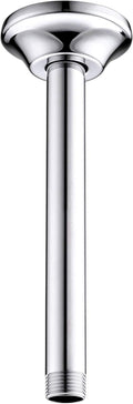 BESTILL 8 Inch Ceiling Mount Rain Shower Head Arm and Flange, Chrome