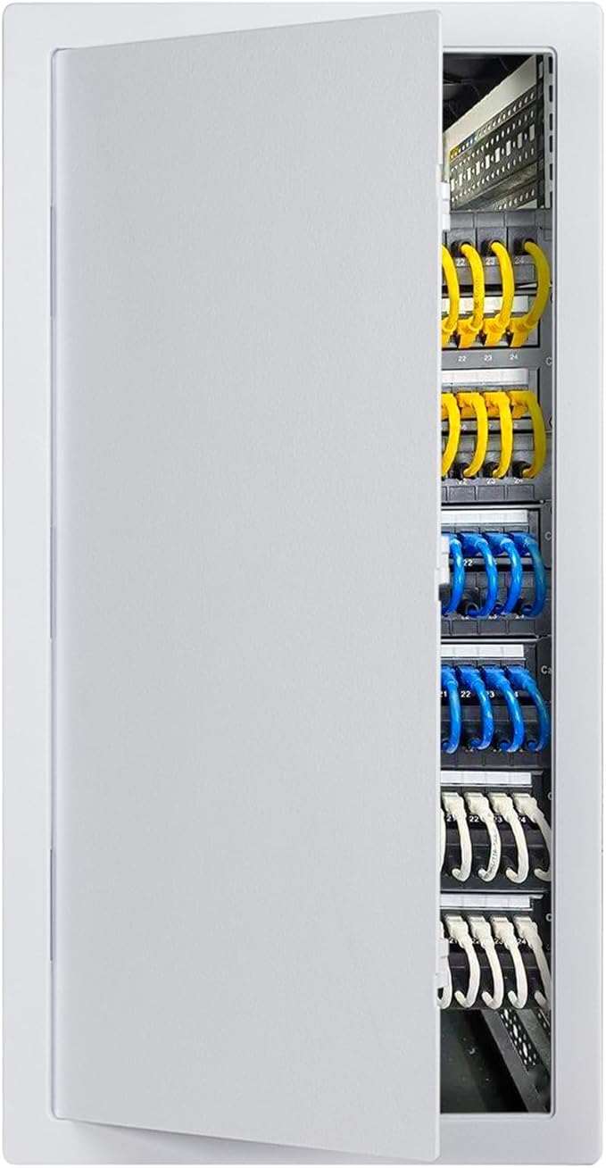 Donext Access Plumbing Panel for Drywall Ceiling, 14x29 in Plastic Access Door, Wall Hole Cover Plate for Plumbing & Electrical & Wiring, White