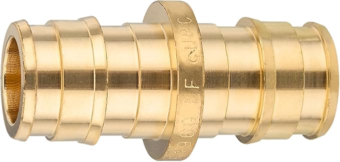 50-Pack HeSun 1/2 Inch Pex-A Expansion Coupling,Pex Expansion Fitting 1/2" x 1/2" Coupling,ASTM F1960(PEX1960008-50)