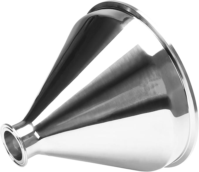 DERNORD Sanitary Fitting Reducer Fitting SUS304 Tri Clamp Ferrule Style 10" Tube OD to 2" Tube OD