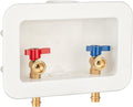 [1 Piece] Lingmfg Washing Machine Outlet Box 1/2 inch Press-Connect with 2 inch Central Drain, Connect 3/4 inch Washing Machine Hoses LING -WMOB-WO-WHA-6