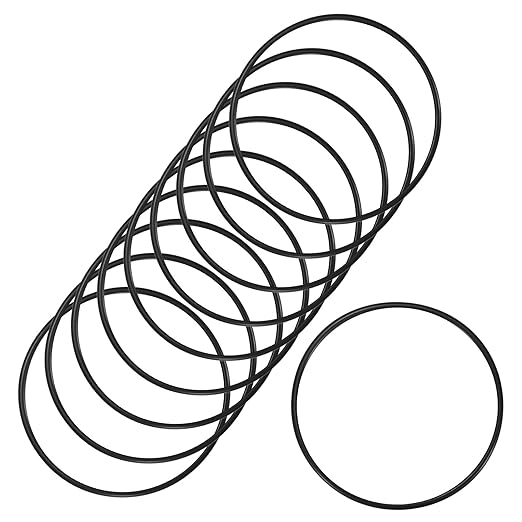 10-Pcak Nitrile Rubber O-Rings, 112mm ID, 120mm OD, 4mm Width, Metric Sealing Washer Gasket for Automotive Machine Plumbing/Faucet/Air or Gas Connections, Resists Oil and Heat