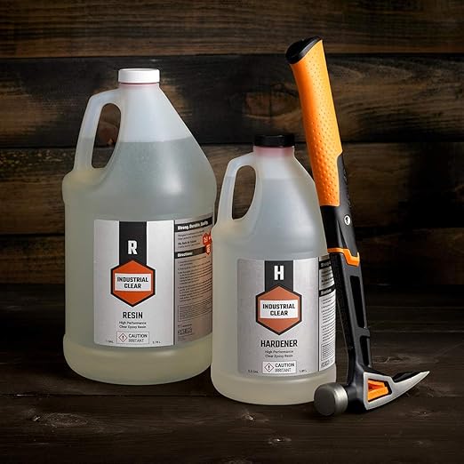 Industrial Clear - Rock Hard Epoxy Resin - 1.5 Gal Kit