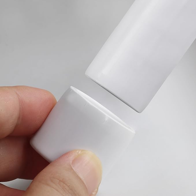 SCH40 PVC Cap 1/2 Inch - Fit Standard 1/2" SCH40 PVC Pipes (OD Approx. 0.84"), Zernmiarder Furniture Grade Pipe Caps, White Pipe Cover Fittings for Plumbing, DIY, Garden & Furniture - 12 Pcs