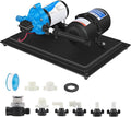 DC HOUSE 12V RV Water Pump System and Pre-Pressurized Accumulator Tank 3.5GPM 45PSI Fresh Water Diaphragm Pump 12Volt with 0.75L 125PSI Accumulator Tank for Travel Trailer Camper Boat Kitchen Bathroom