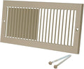 PATIKIL 4" x 12" Duct Opening Vent Cover, Toe Kick Vent Cover HVAC Toe Space Register Grille Return Air Grilles for Home Ceiling Wall Floor, Brown-Outer Size: 5.4" x 13.4"