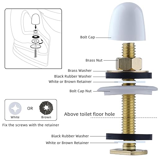Hibbent 2 Pack Extra Thick Toilet Wax Ring, Toilet Bowl Wax Seal Kit with Closet Bolts, Bolt Caps, PE Flange and Extra Retainers, Thick Wax Ring Gasket - Gas, Odor and Watertight Seal