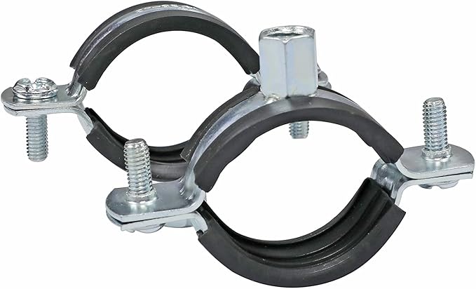 AKIHISA 10 Pack Split Ring Pipe Hanger Heavy Duty Adjustable Pipe Bracket Clamp Wall Ceiling Mount Pipe Support ID 1 4/7 Inch(40mm)